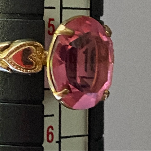 Vintage Marked 10K RGP BG Pink Delicate Ring - Picture 7 of 9